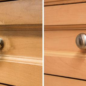 Before and after classic cabinet refinishing from N-Hance of Jacksonville, FL