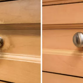 Before and after classic cabinet refinishing from N-Hance of Jacksonville, FL