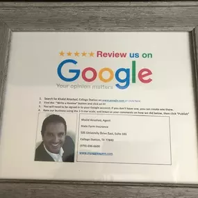 My team and I appreciate when you leave us Google reviews!