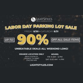 Labor Day Parking Lot Sale