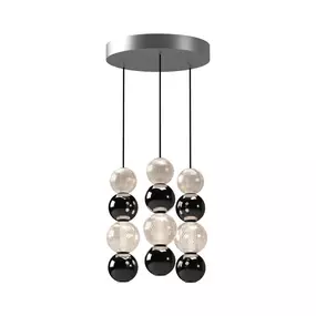 Like gorgeously beaded jewelry, the Onyx collection adds luxury and interest to any design. Meticulously cut spherical shades create glittering beams of illumination throughout the design. Available in Polished Nickel and Natural Brass accompaniments.