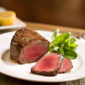 Enjoy steaks dry aged for 18 to 24 days and hand-carved by our in-house butcher.