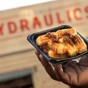 Candy Painted Cinnamon Rolls at Ice Cold Hydraulics Restaurant in Disney's Hollywood Studios