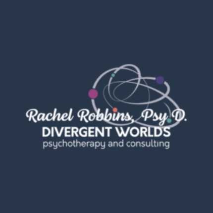 Logotipo de Rachel Robbins, Psy.D. Divergent Worlds Psychotherapy and Consulting