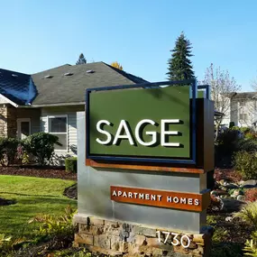 Sage - Entrance sign