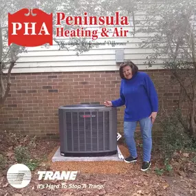 Peninsula Heating & Air new Trane installation