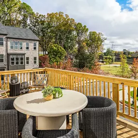 Enjoy fresh air on your outdoor deck
