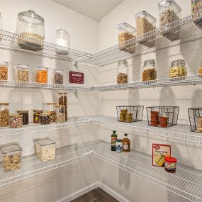 Full-Sized Pantries Offer Ample Storage Space
