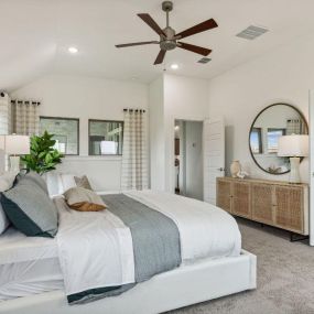 Dove Hollow Model Primary Suite Photo by Trophy Signature Homes.