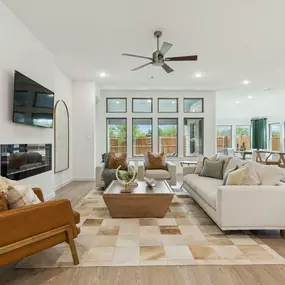 Dove Hollow Model Living Room Photo by Trophy Signature Homes.