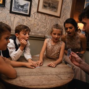 Jack Shields Professional Wedding Magician Amazes Bride and Groom at Eaves Hall Wedding In Lancashire and the North West of England Near Me Magical Entertainment Wedding Host Magic