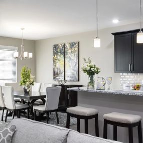 Villa kitchen and dining area