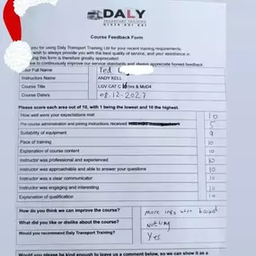 Bild von Daly Transport Training Ltd