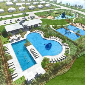 Resort Style Pool Rendering