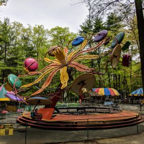 umbrella ride at theme park