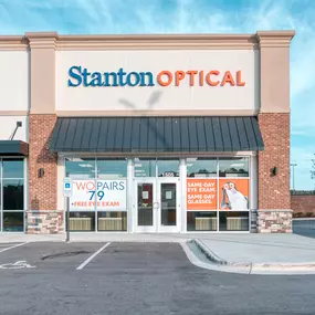 Storefront at Stanton Optical store in Asheboro, NC 27203