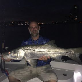 Big catch in our night fishing charter