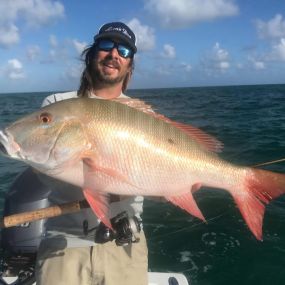 Huge catch for miami angler on our fishing boat in biscayne bay