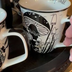 We’re loving these new boho inspired black and white mugs! Come check them out at Mix It Up Gift.