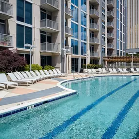 Elevated pool and spacious sundeck.