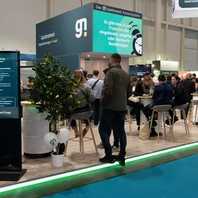 Voller Andrang am Gastronovi-Messestand: Besucher:innen entdecken digitale Lösungen für die Gastronomie – live, praxisnah und im Dialog.