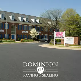 Freshly Paved Parking Lot Done by Dominion Paving