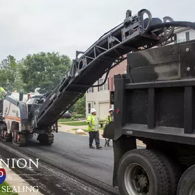 Dominion Paving Contractors Using a Milling Machine