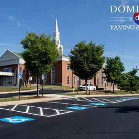 Handicap Parking Spaces Outside a Church