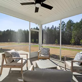 Outdoor living options available including a covered patio