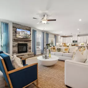 Family Room with Fireplace