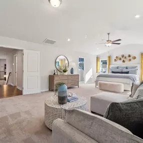 Spacious primary suite with sitting area