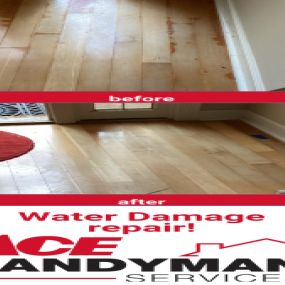 Wood Floor water damage repair completed in Floowood, MS by Ace Handyman Services Madison Flowood