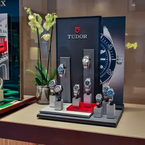 escaparate con relojes tudor en joyería Jael de A Coruña