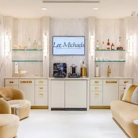 Hospitality lounge at Lee Michaels Fine Jewelry in Baton Rouge Louisiana