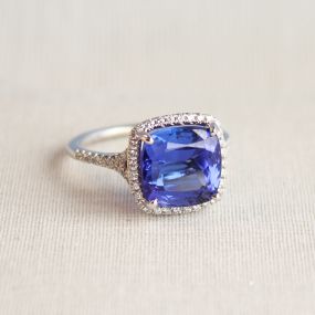 R.F. Moeller Jeweler Custom Designed Tanzanite Ring