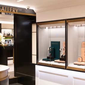 Baker Brothers jewellery display and Watch Gallery entrance