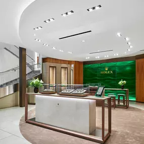 Rolex showroom - luxurious interior.