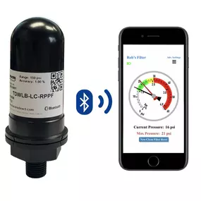 Transducers Direct - Bluetooth Wireless Pool Filter Pressure Guage