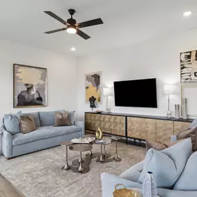 Twin Creeks Watters Model Home Living Area