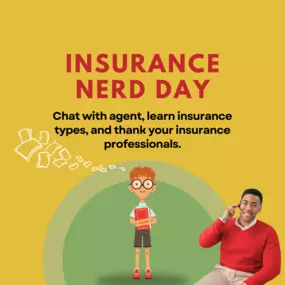 Happy Insurance Nerd Day! 
Today, we celebrate the dedication and expertise of all the insurance professionals who work tirelessly to support our communities.