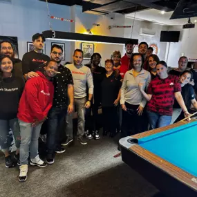 Chalked up and ready to roll! A little friendly competition in the billiards room brought out the best in our team. Cheers to great shots and an even better team!