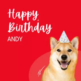 Warmest wishes on your special day, Andy! Your positivity and hard work make every day brighter for our team. Here's to celebrating you and the wonderful year ahead!