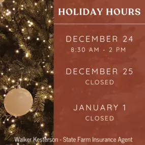 Happy Holidays! ????✨ Please note our holiday hours as we take time to celebrate the season. Wishing you and your family a joyful and safe holiday! ????