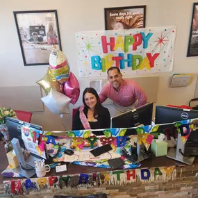 Happy Birthday to our amazing team member Sara! Thank you Sara for all that you do for our office and for our customers! We hope you have a wonderful birthday!