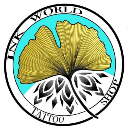 Logótipo de Ink world tattoo shop