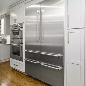 New refrigerator in updated kitchen