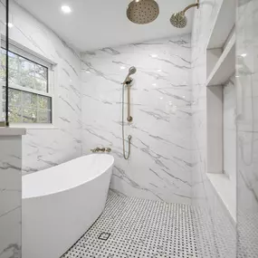 Updated Shower with Tub