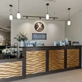 Our front desk is where we deliver the best guest service, from check-in to check-out. Enjoy a beverage, learn about our in-salon promotions, and experience exceptional hospitality.