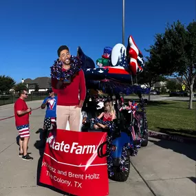 Hope everyone had a wonderful 4th of July!! We had a great time participating in all the festivities, even in our first golf cart parade with our “Jake from State Farm”.