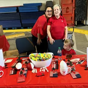 We had a blast last night at the National Night Out party hosted by The Colony Police Dept.  It was fun seeing so many community members and kids playing. Our kids loved getting to play on all the cool trucks!!